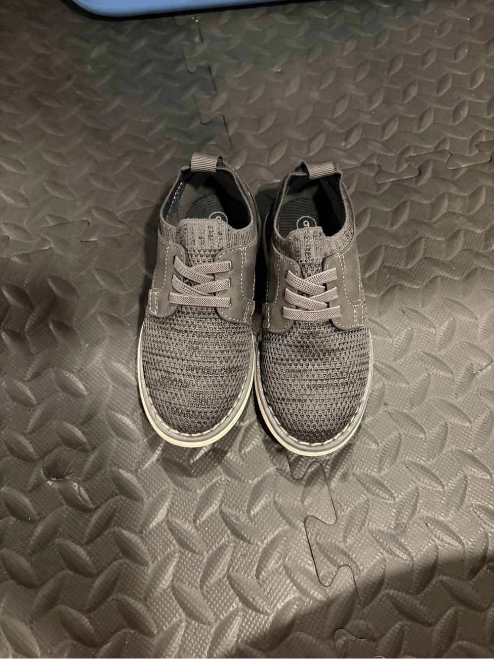 Cat & Jack Kids Knit Dress Sneakers - Gray with Cream Sole